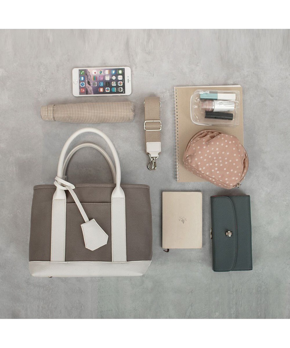 UNBILLION cachecache ショルダー付きパーテーションキャンバストート 