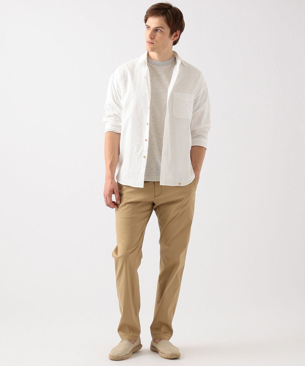 JOSEPH ABBOUD MOUNTAIN 【SPACE】リネンプレーティング天竺 ポケTシャツ 