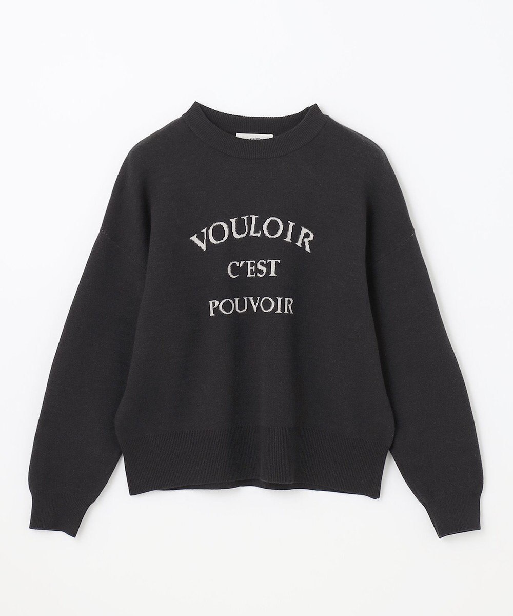 ANY しあわせタッチメッセージニット 