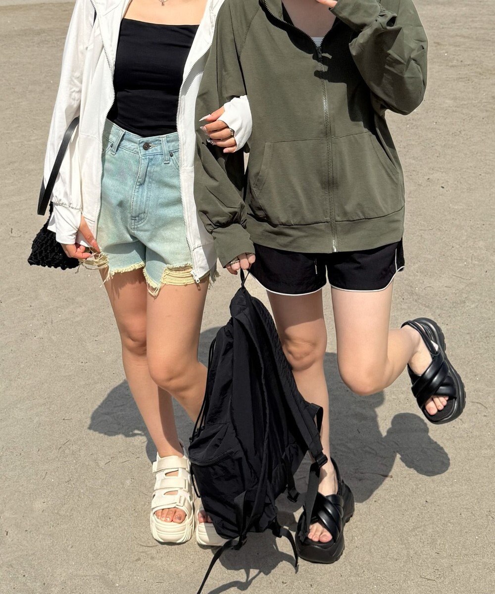 WEGO 【UVカット/吸水速乾】ラッシュガードパーカー 