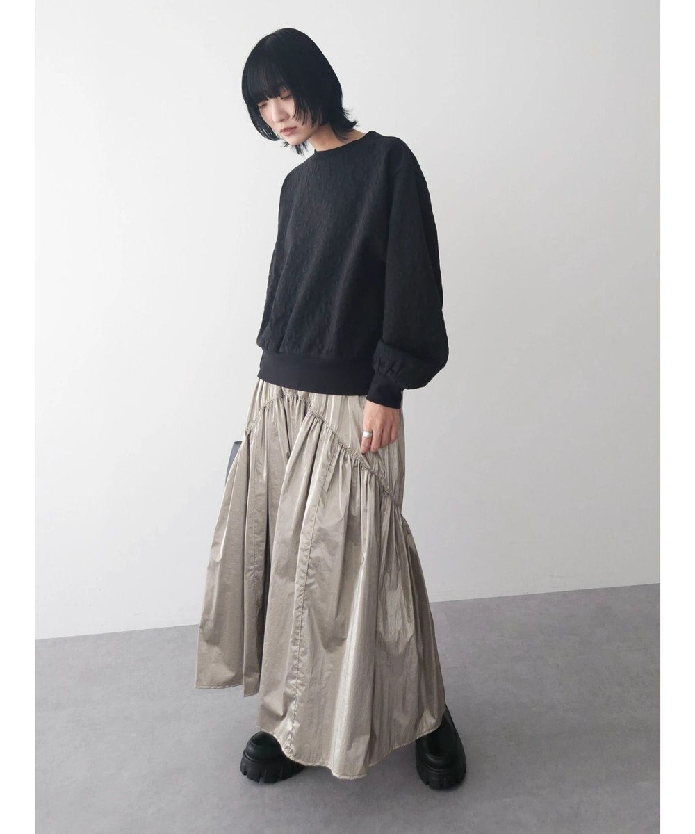 Green Parks ヒョウ柄ジャガードプルオーバー 