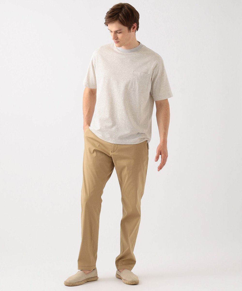 JOSEPH ABBOUD MOUNTAIN 【SPACE】リネンプレーティング天竺 ポケTシャツ 