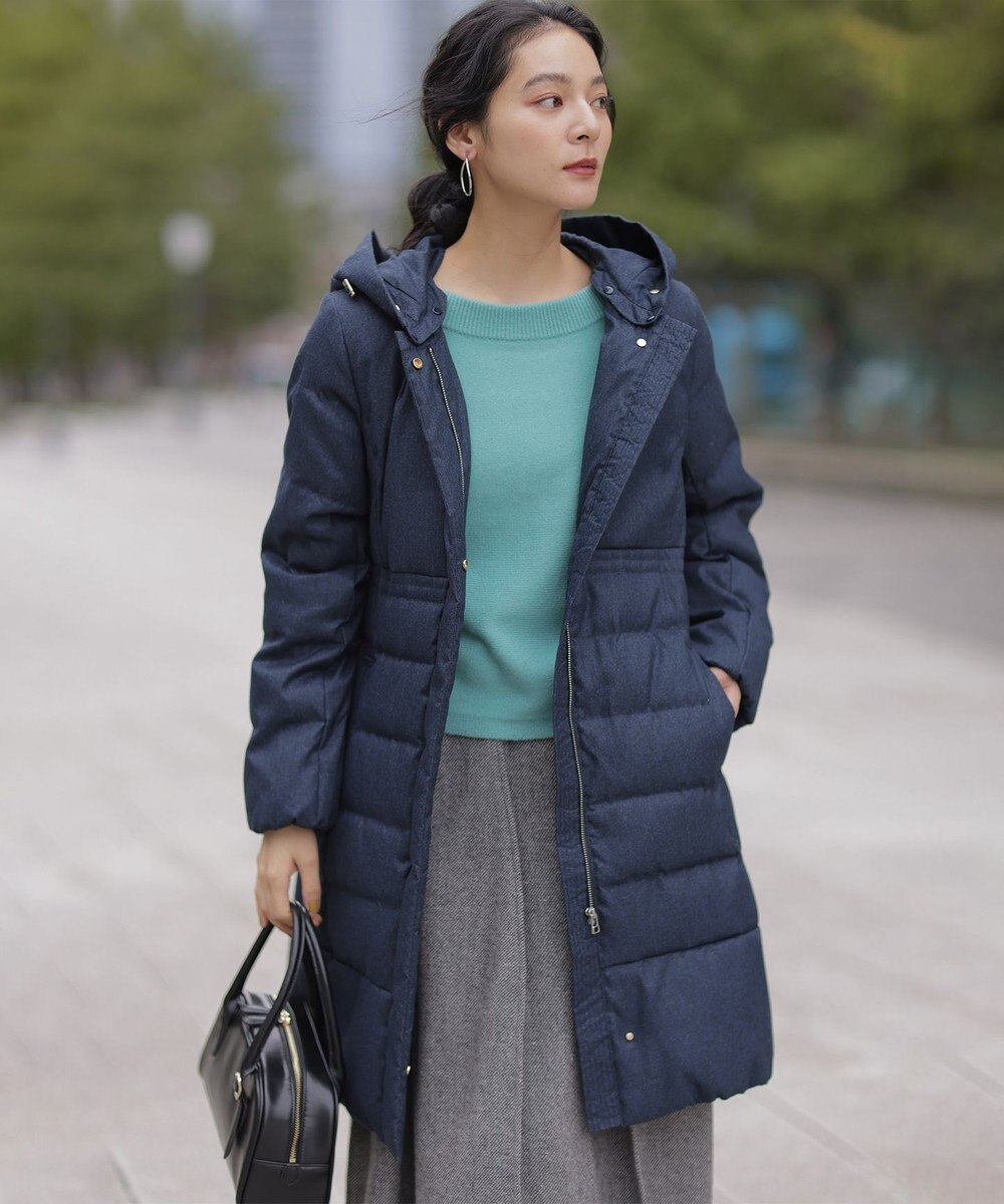 組曲 ライトタフタロング ダウン 