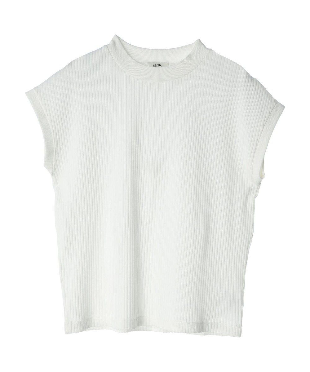 earth music&ecology フレンチスリーブリブプルオーバー 