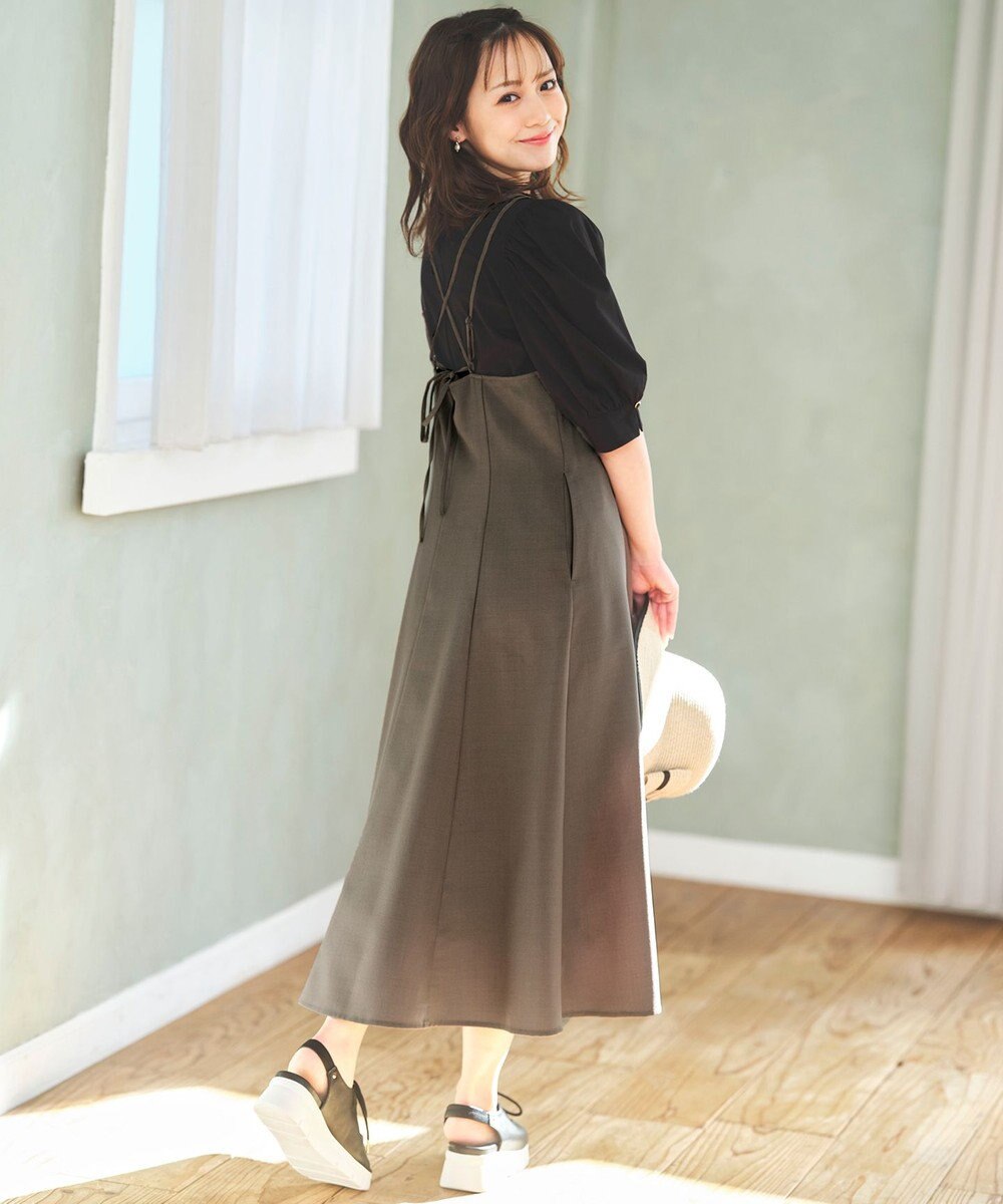 ANY SIS S 【低身長企画】フレアキャミソール ワンピース 