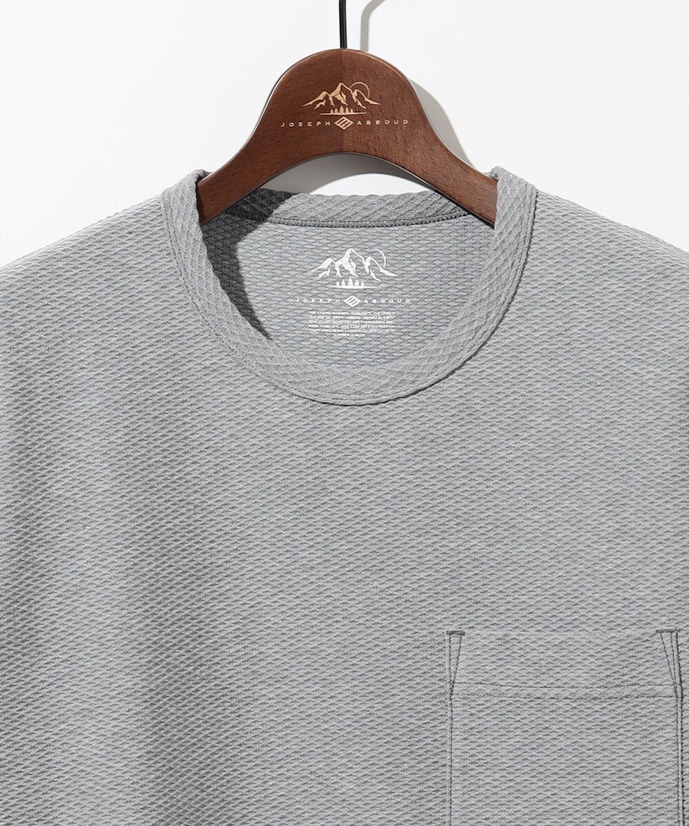 JOSEPH ABBOUD MOUNTAIN 【MADE IN JAPAN/吸水速乾】ダイヤモンドワッフル アウトドア Tシャツ 
