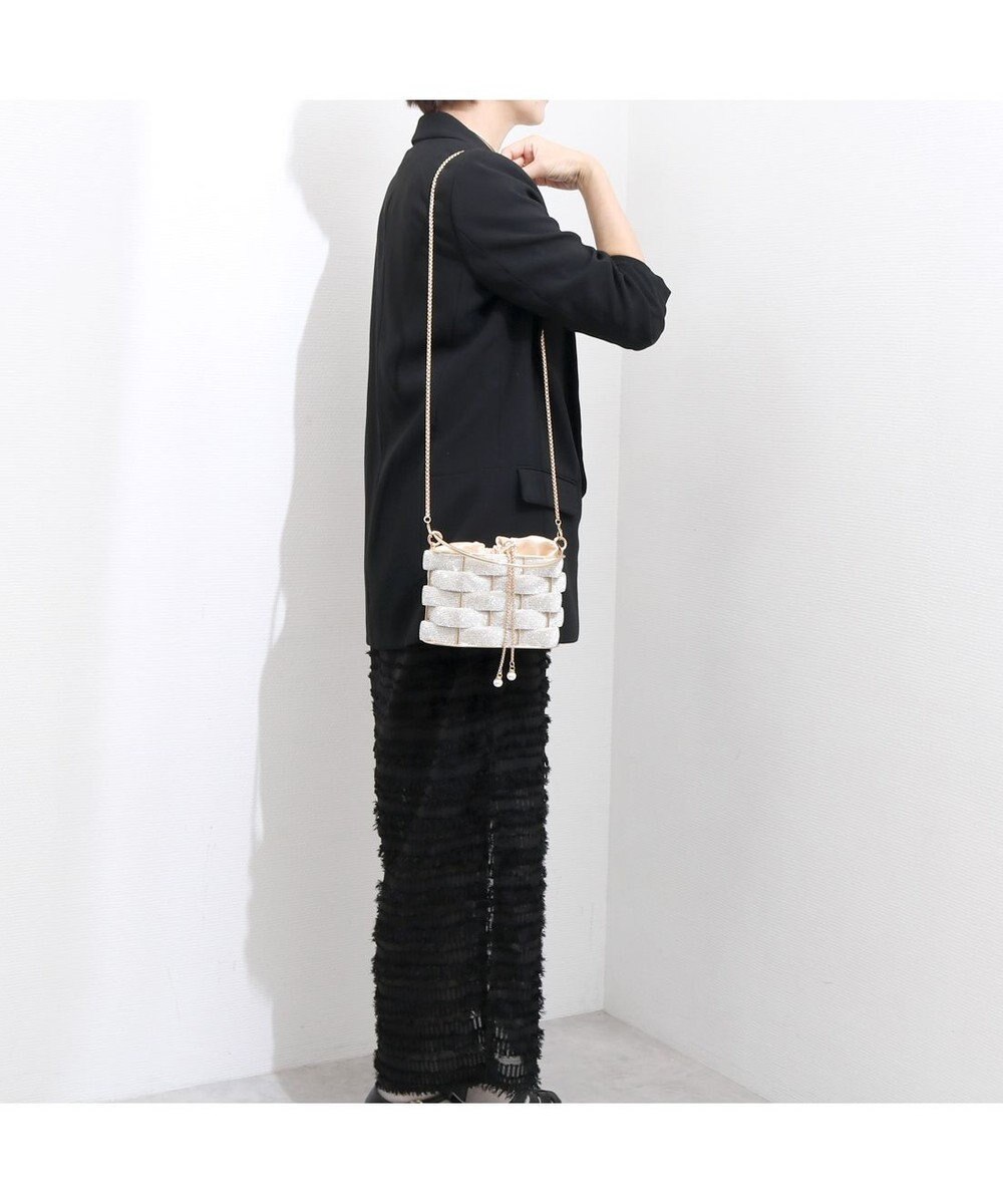 UNBILLION カシュカシュ cachecache / メタリックメッシュオーバルバッグ 