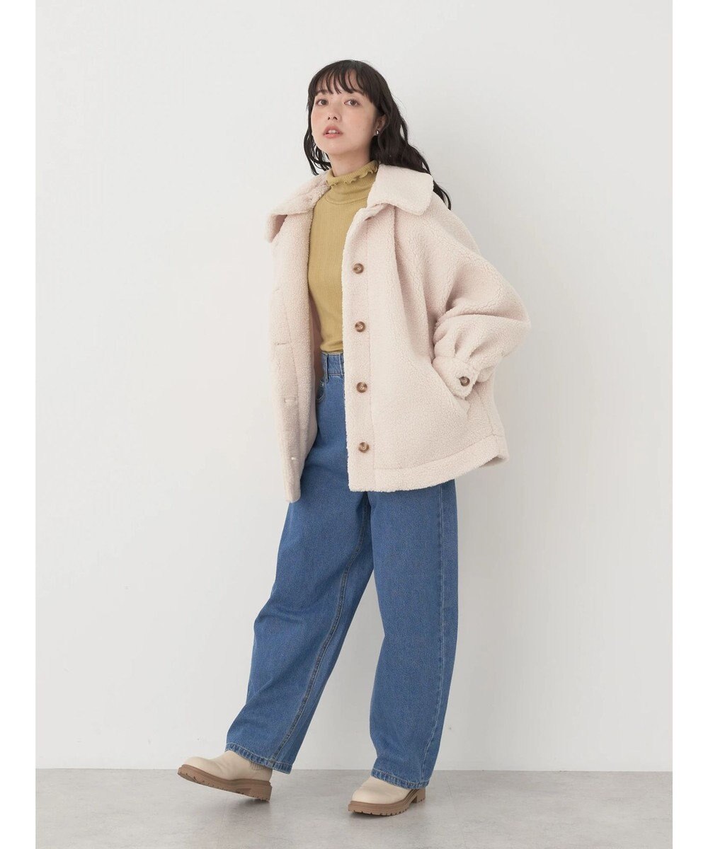 earth music&ecology コットンシアータートルネックプルオーバー 