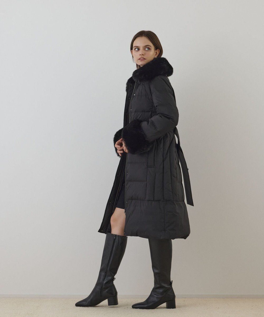 GRACE CONTINENTAL ファーカラーロングダウン 