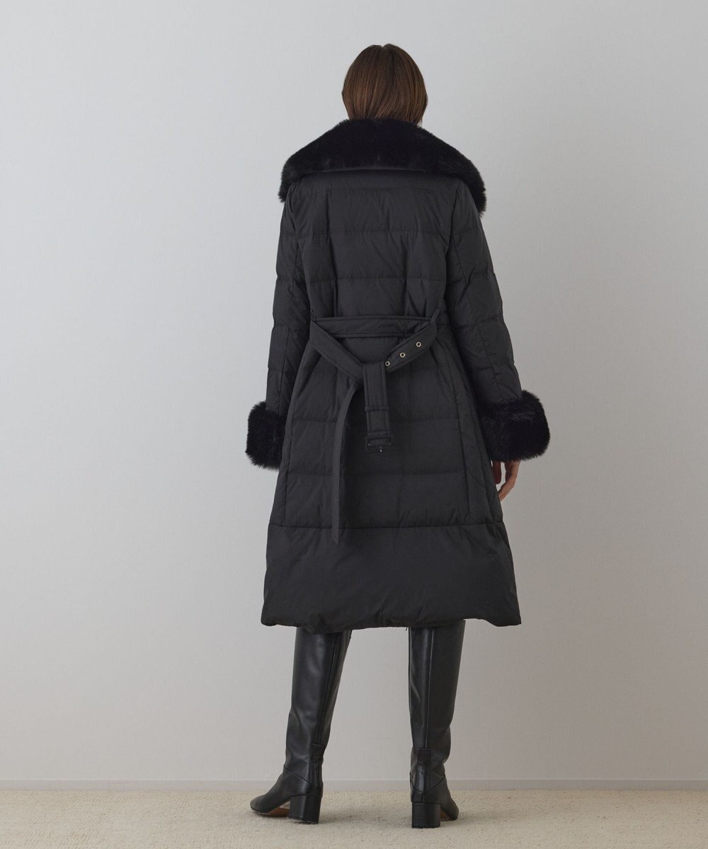 GRACE CONTINENTAL ファーカラーロングダウン 