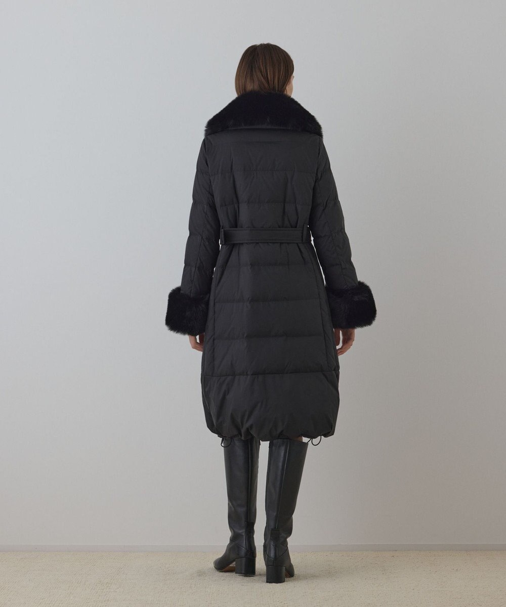 GRACE CONTINENTAL ファーカラーロングダウン 