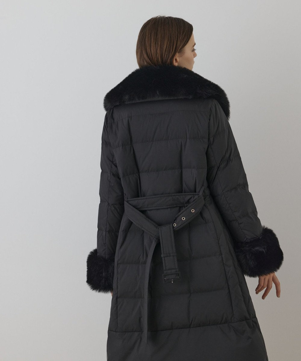 GRACE CONTINENTAL ファーカラーロングダウン 