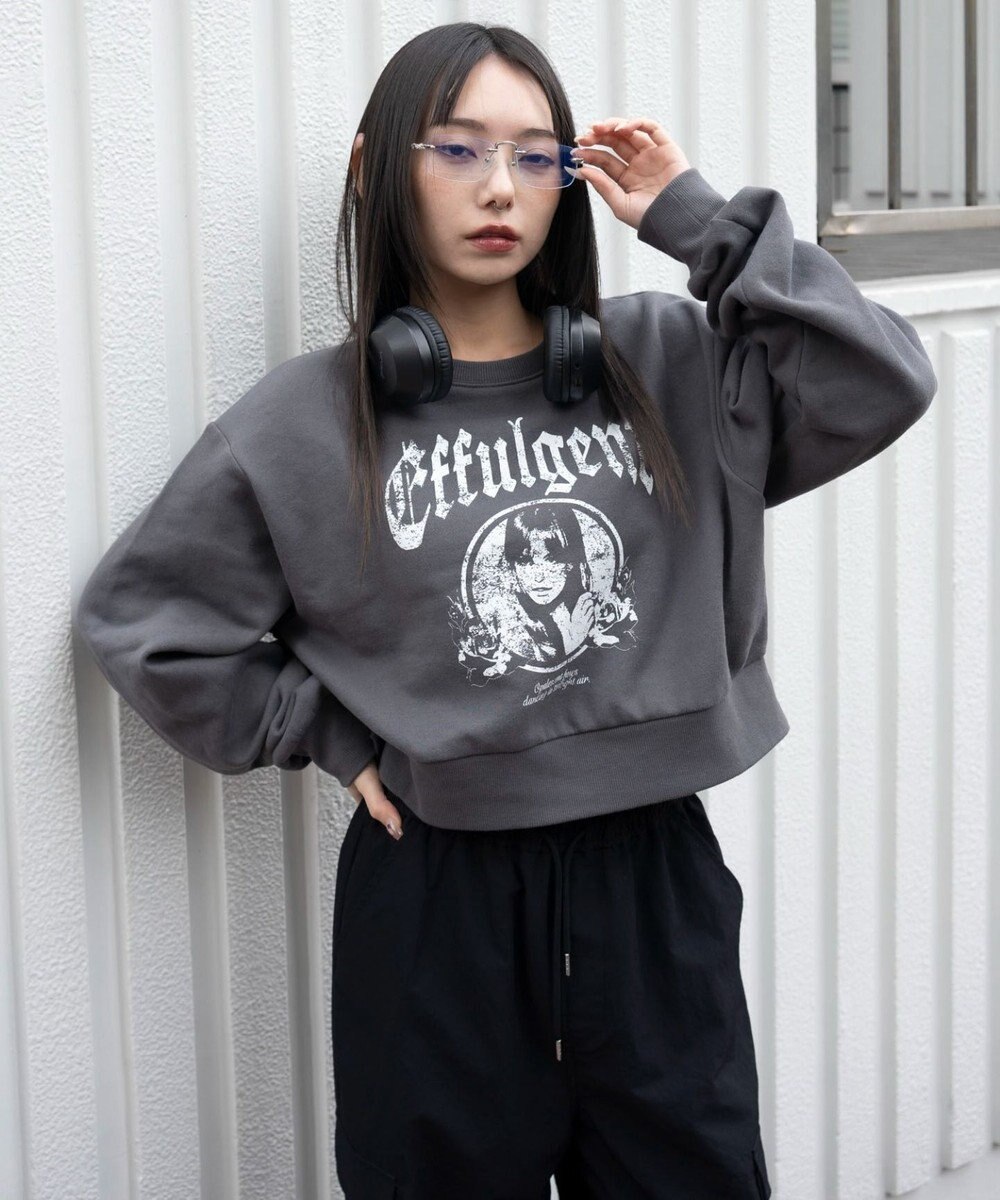 WEGO 【暖かい/裏起毛】裏起毛グラフィックスウェット 