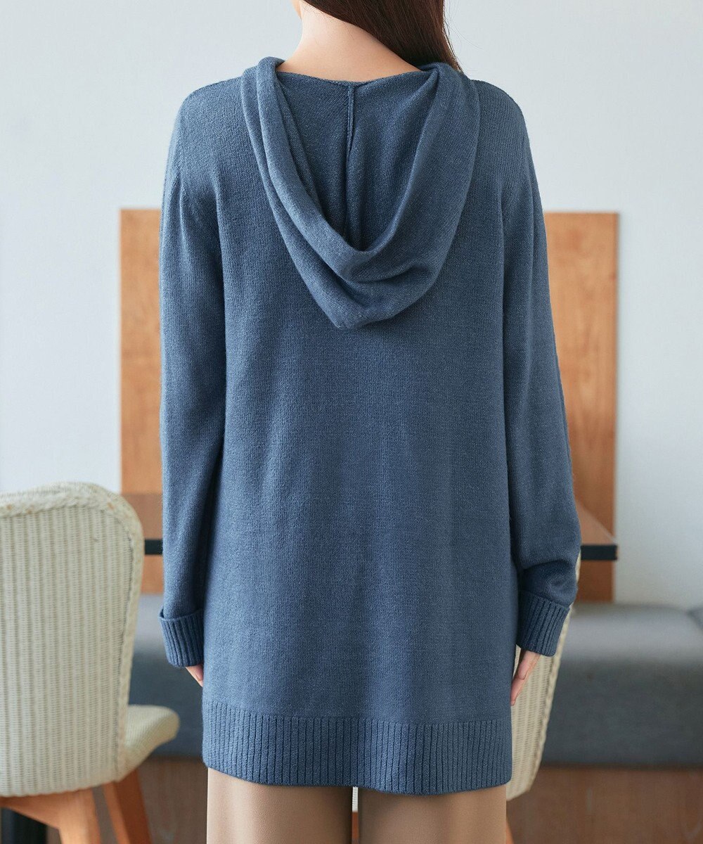 Tiaclasse メランジフーディーニットチュニック 