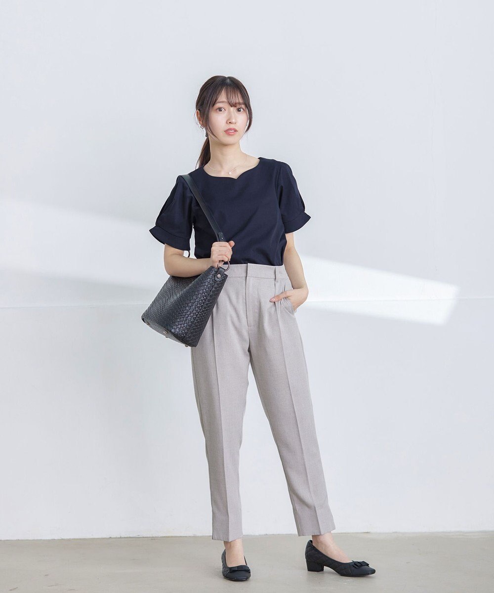 Tiaclasse 【UVケア・接触冷感】“あまラク” ハートネックカットソートップス 