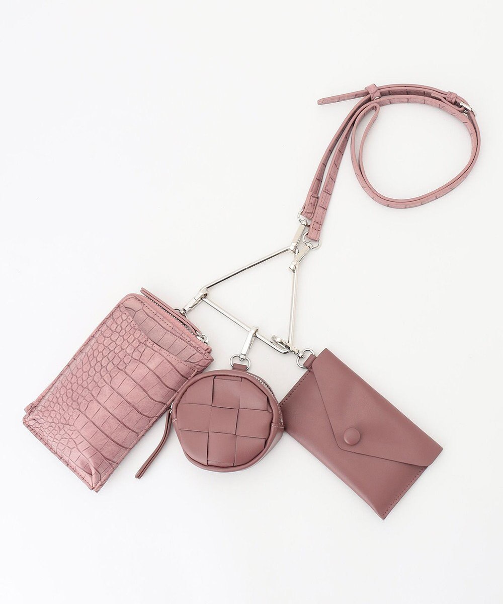 LA BAGAGERIE 【MONICA】トライアングルマルチショルダーバッグ 