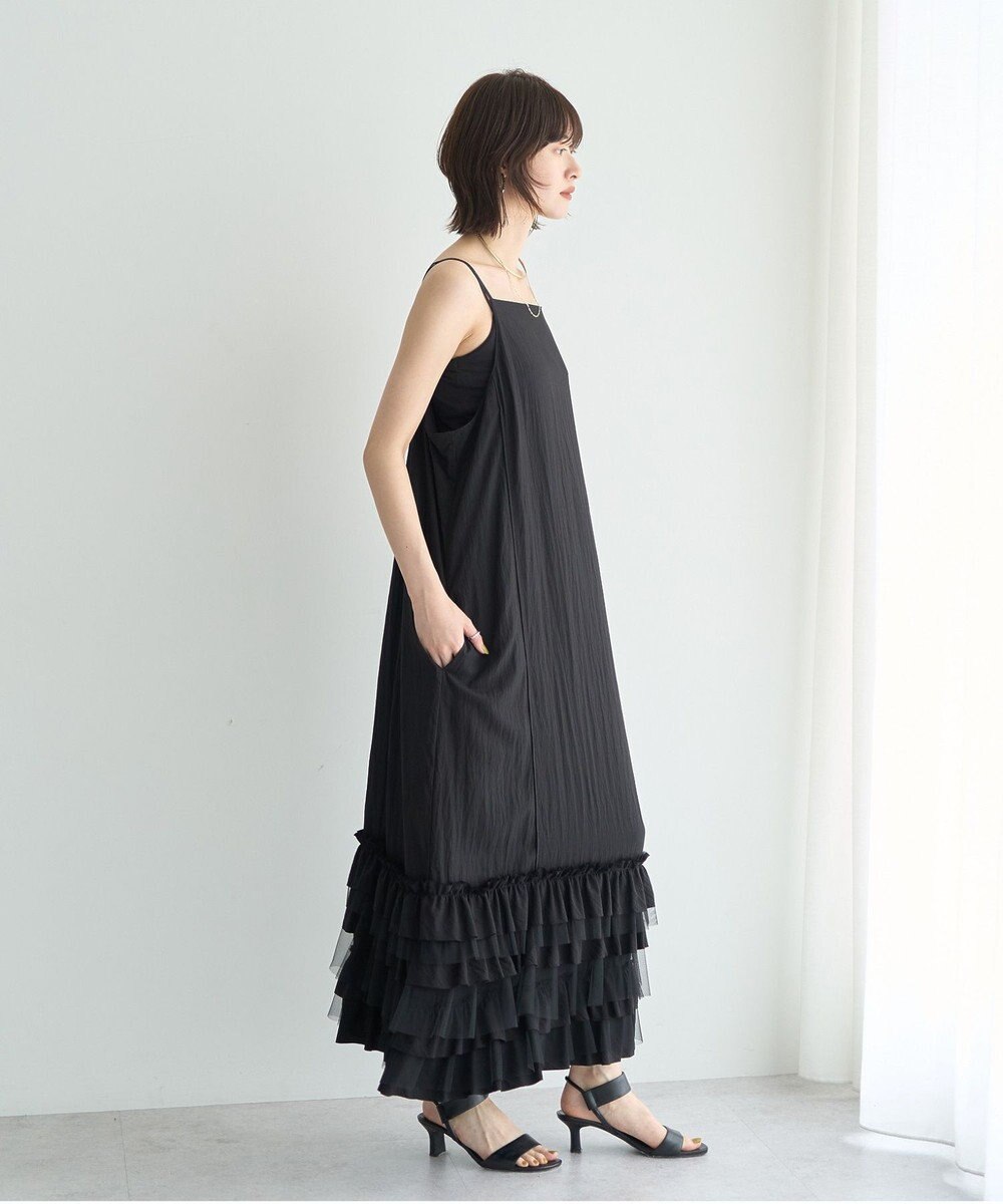 YECCA VECCA ラッフルキャミワンピース 