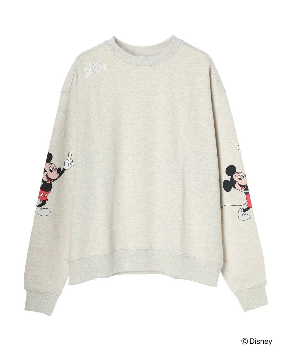 Green Parks ミッキーマウス・クラブ／袖アート裏毛プルオーバーⅡ 
