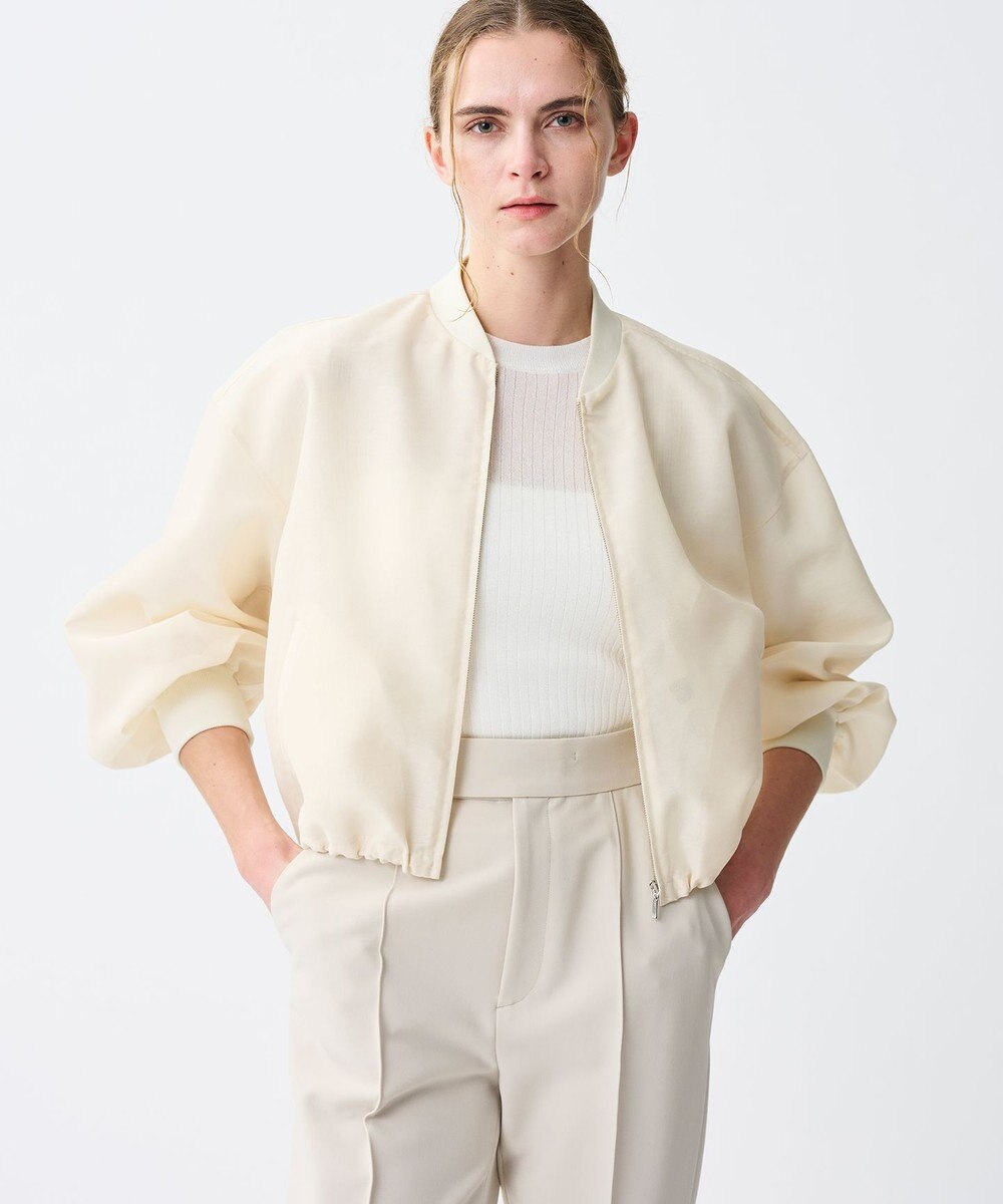 uncrave ラスターシアーニット ワイドリブトップス 