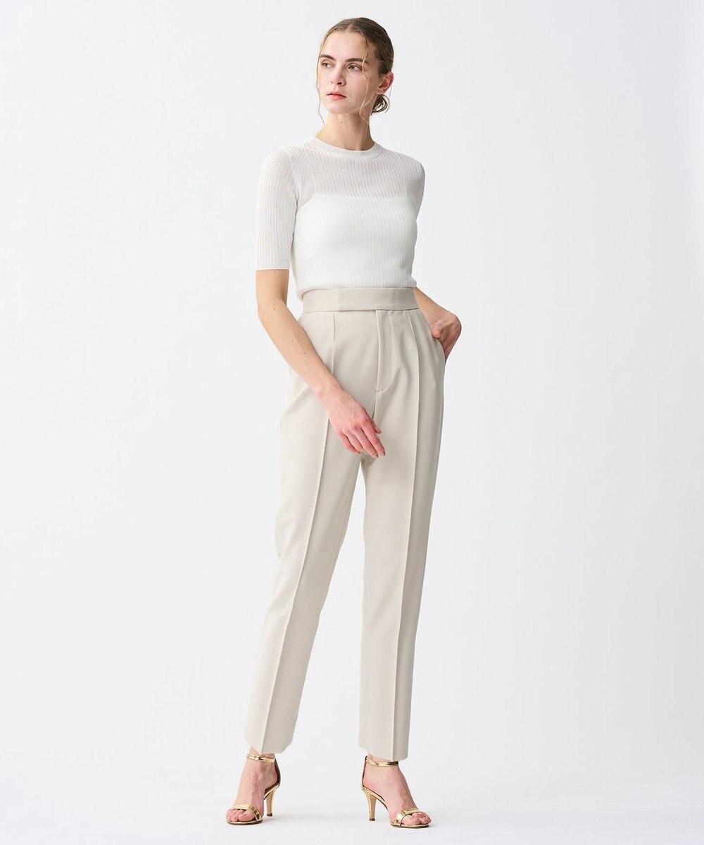 uncrave ラスターシアーニット ワイドリブトップス 