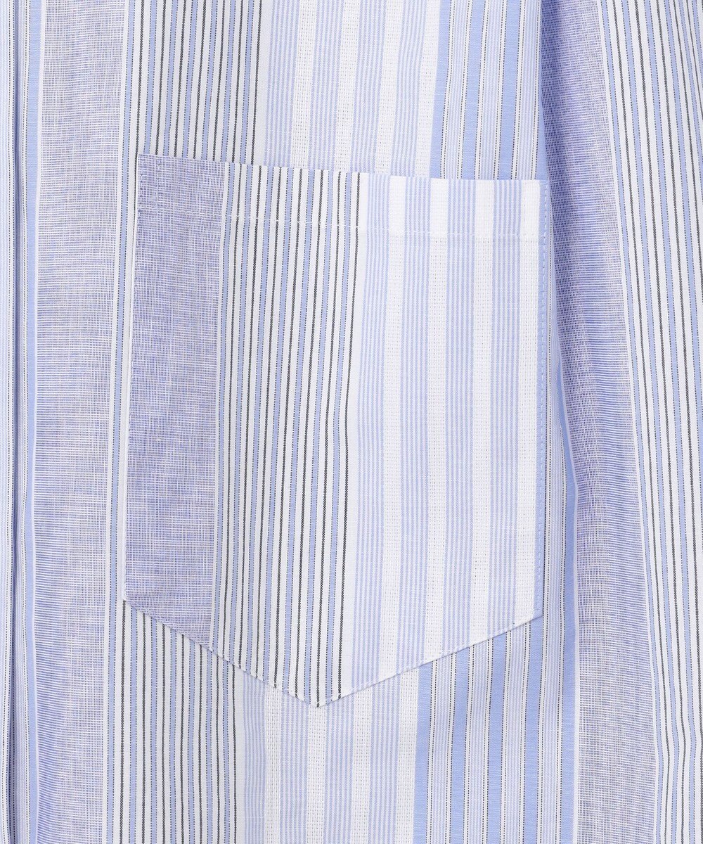 J.PRESS YORK STREET 【WOMEN】キャップスリーブ マルチストライプブラウス 