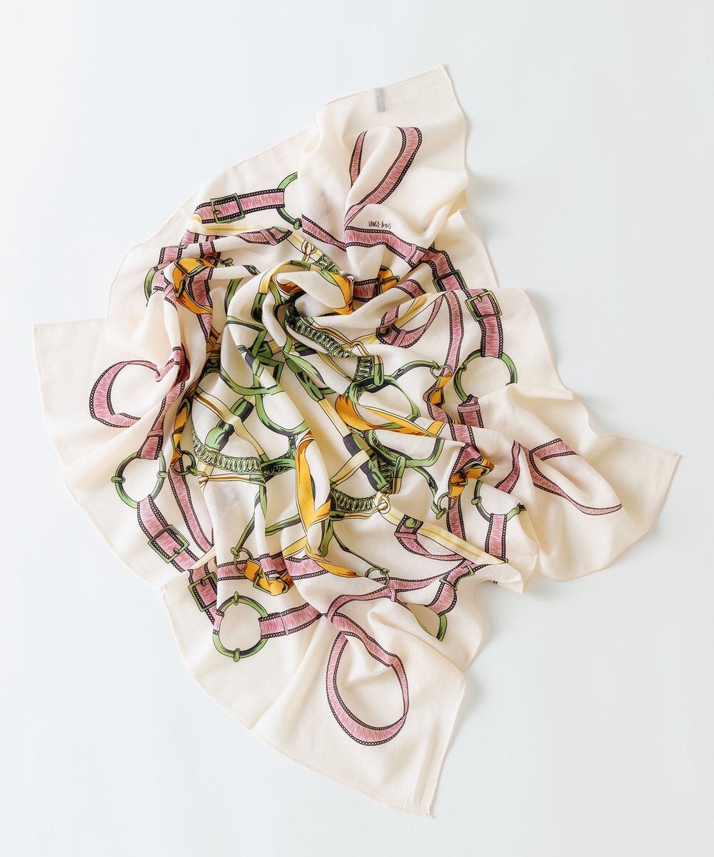 23区 【WEB&一部店舗限定】ウールカシミヤ デザイン ストール 