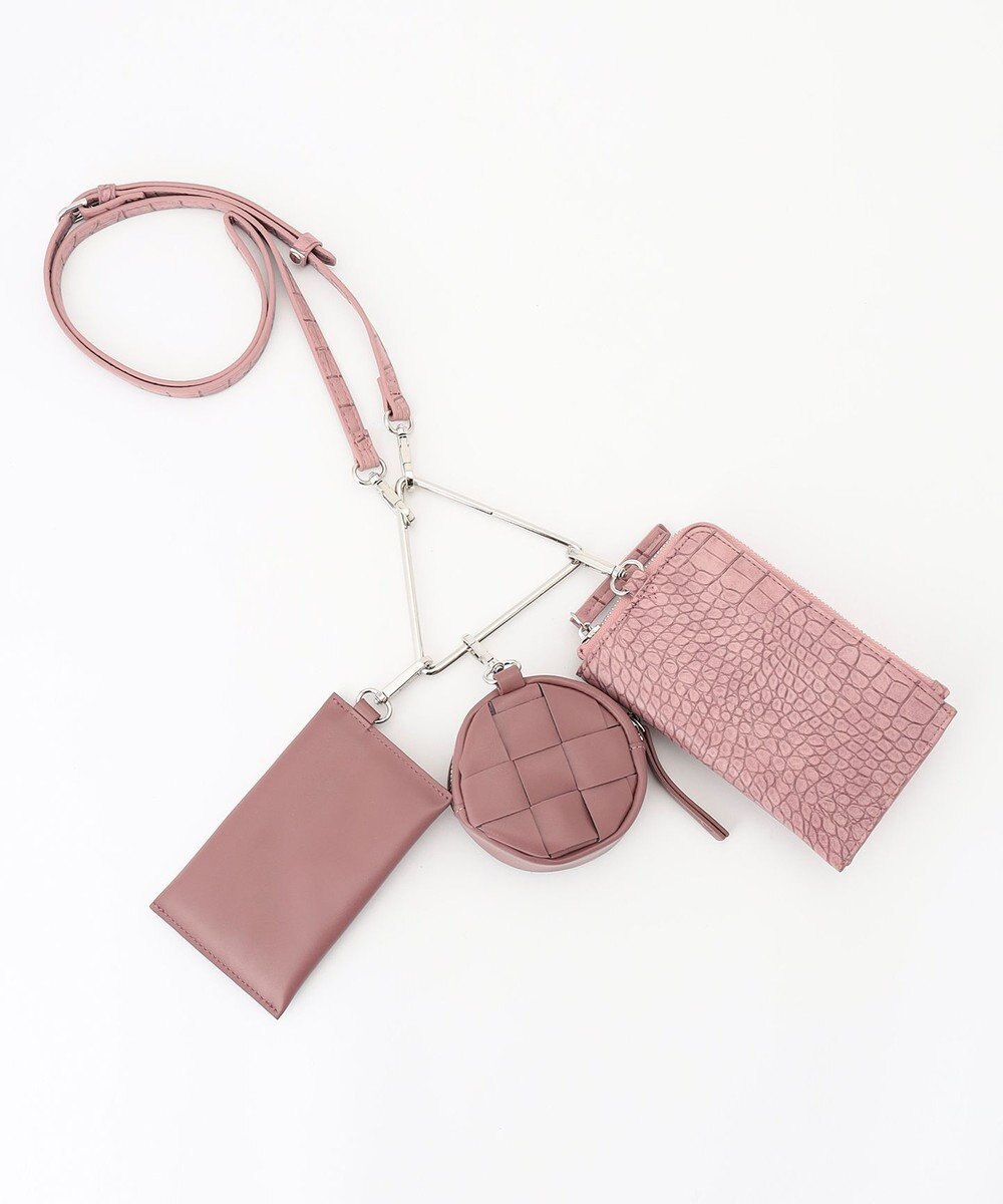 LA BAGAGERIE 【MONICA】トライアングルマルチショルダーバッグ 