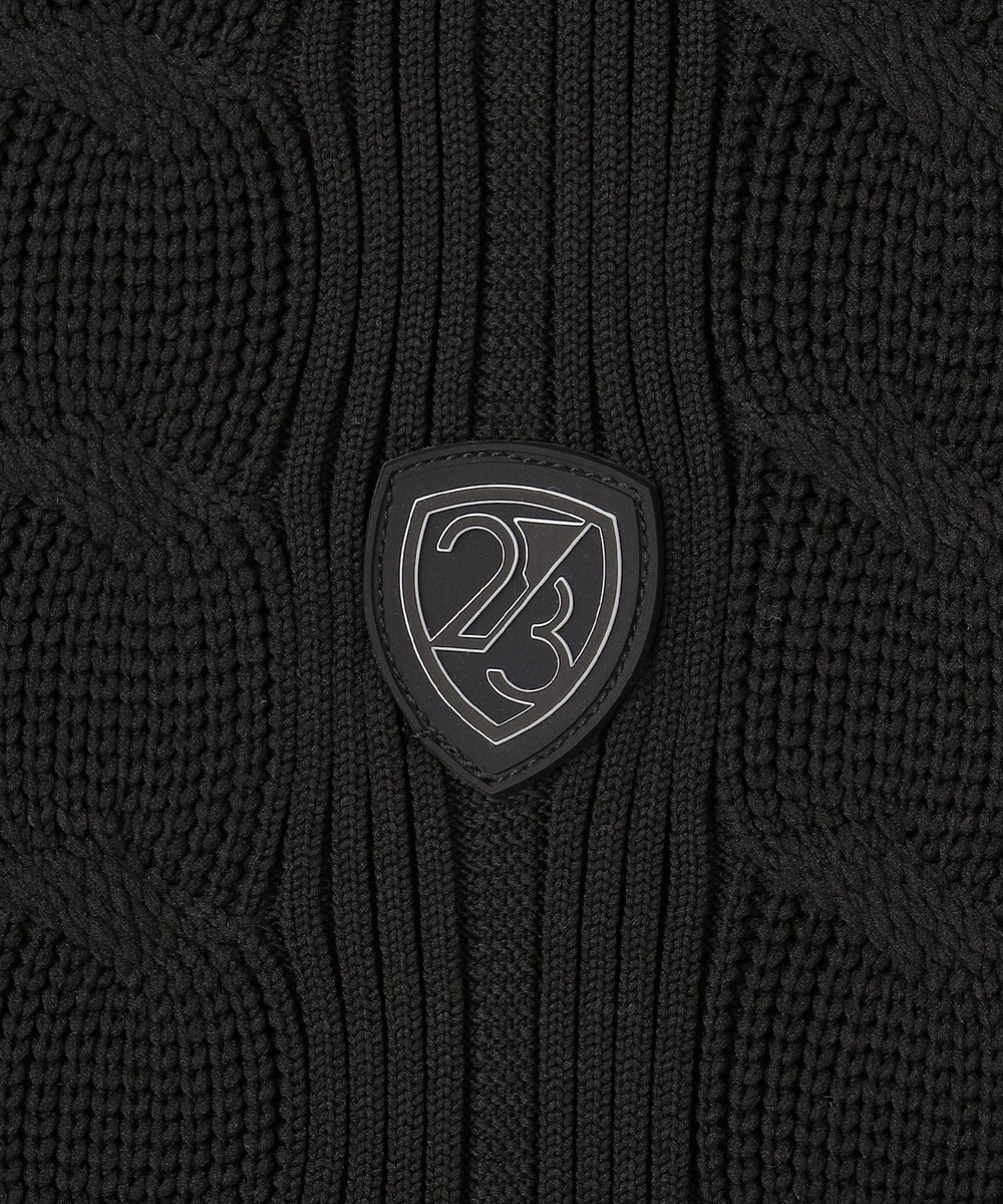 23区GOLF 【MEN】ケーブルジップアップカーディガン　防風裏地付き 