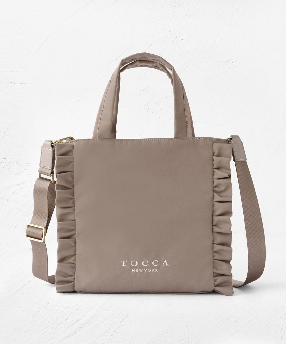 TOCCA 【美人百花掲載】【一部カラー撥水】TRIM WAVES MINITOTE ミニトートバッグ 