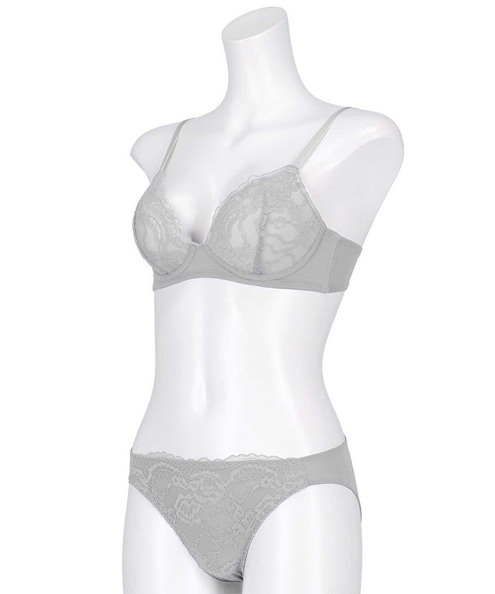 AMPHI ノンワイヤーブラ ショーツセット モールドカップを使用 自然なまるみのあるバストシルエット 【ノンワイヤーブラ＆ショーツセット】 上下セット ブラ BCC234 アンフィ／ワコール 