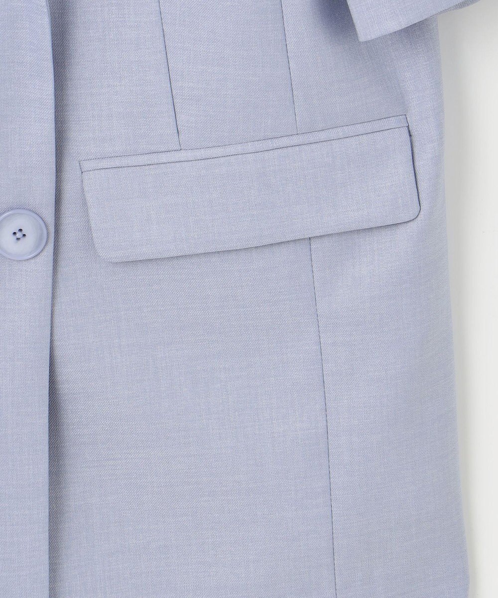 自由区 【洗える】ハーフスリーブ ジャケット 