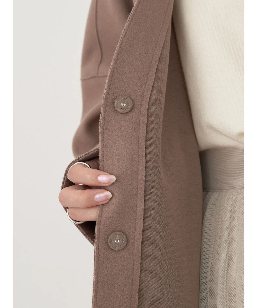 earth music&ecology 圧縮風ポンチコーディガン 