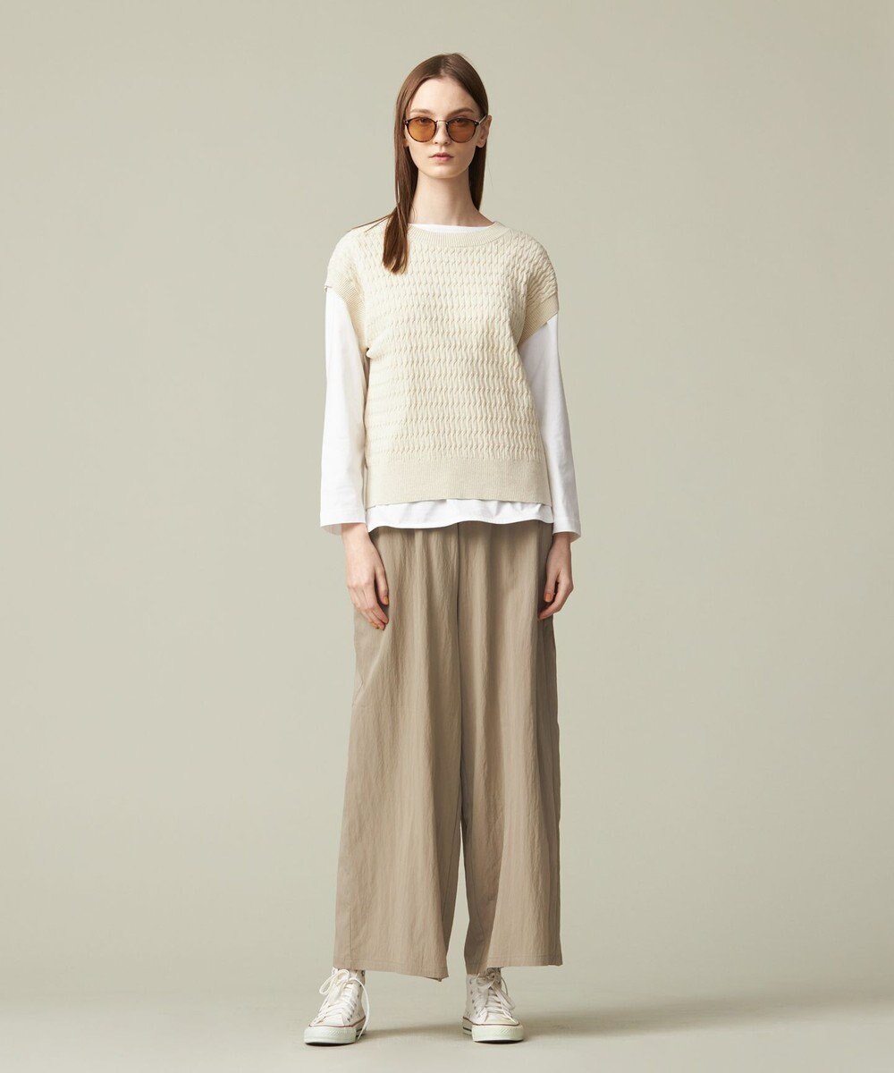 J.PRESS YORK STREET 【WOMEN】リラックスワイドパンツ 