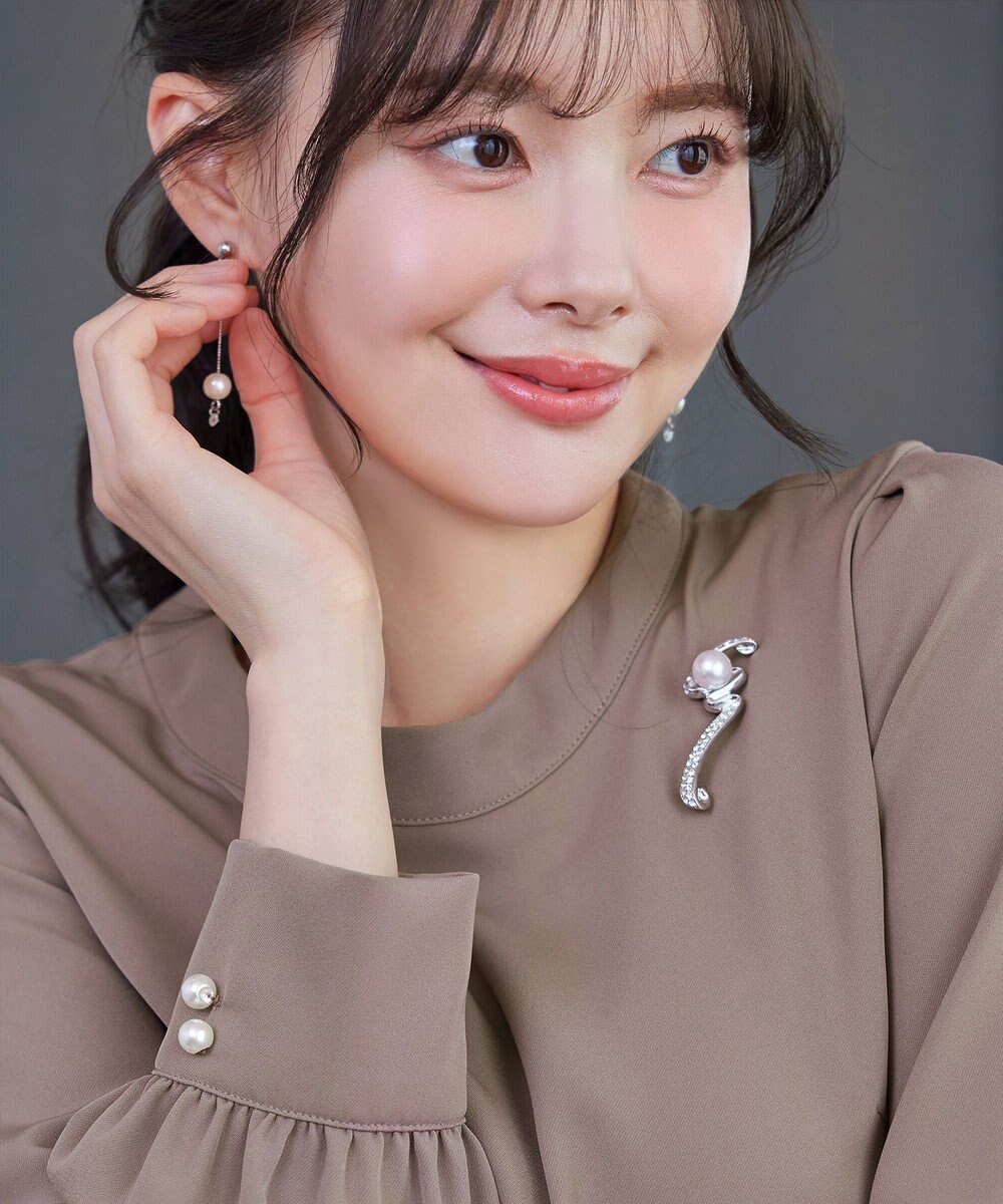 Tiaclasse スワールパールブローチ 