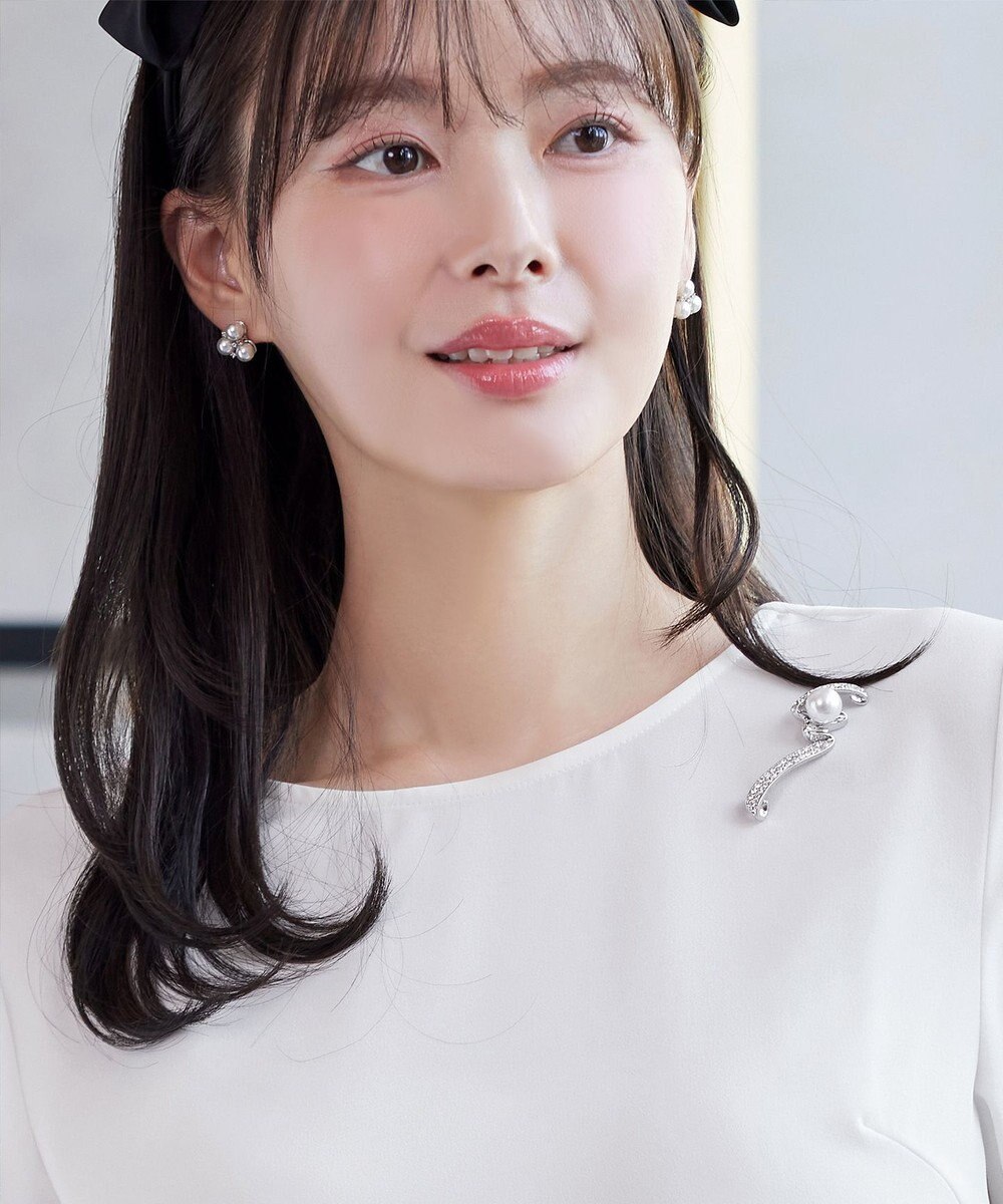 Tiaclasse スワールパールブローチ 