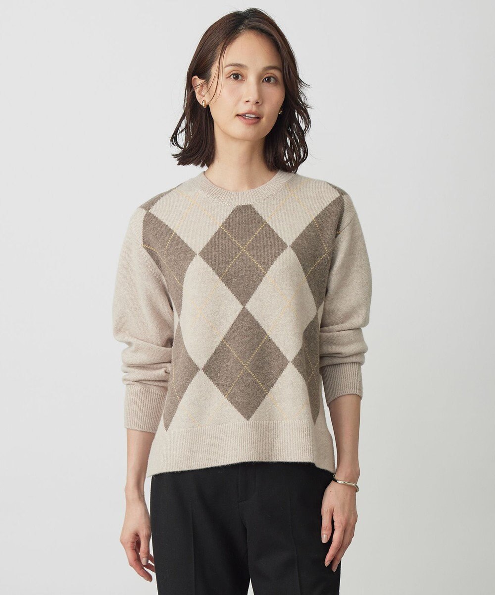 J.PRESS LADIES CASHBIT NEO アーガイル ニット 