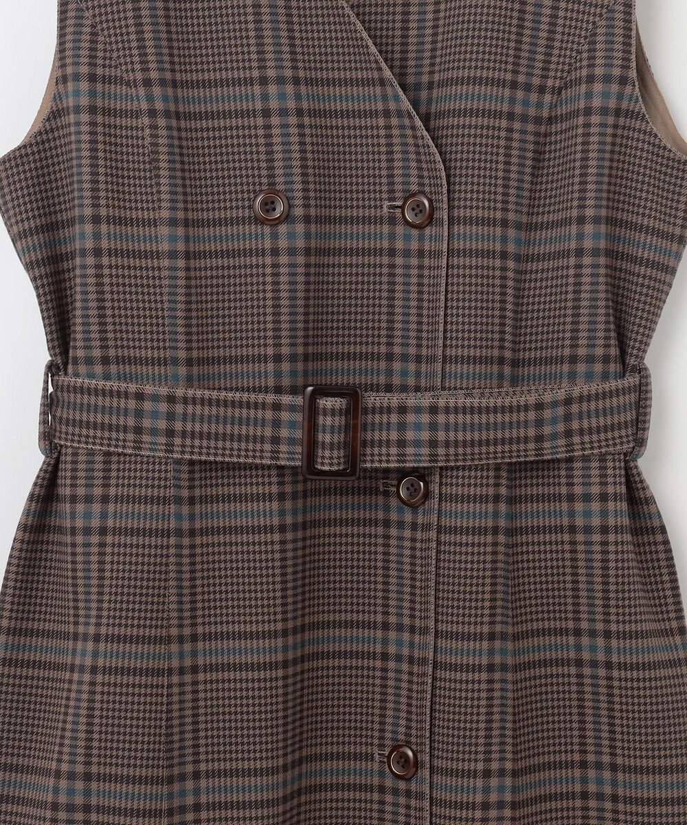 ANY SIS 【美人百花10月号掲載】リバーシブルチェックラップ ワンピース 