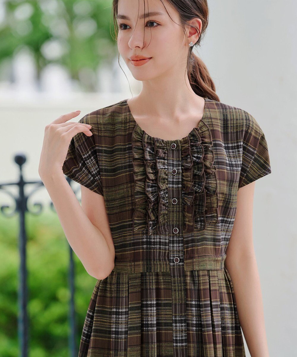 Tiaclasse L 【洗える】フリルワンピース 