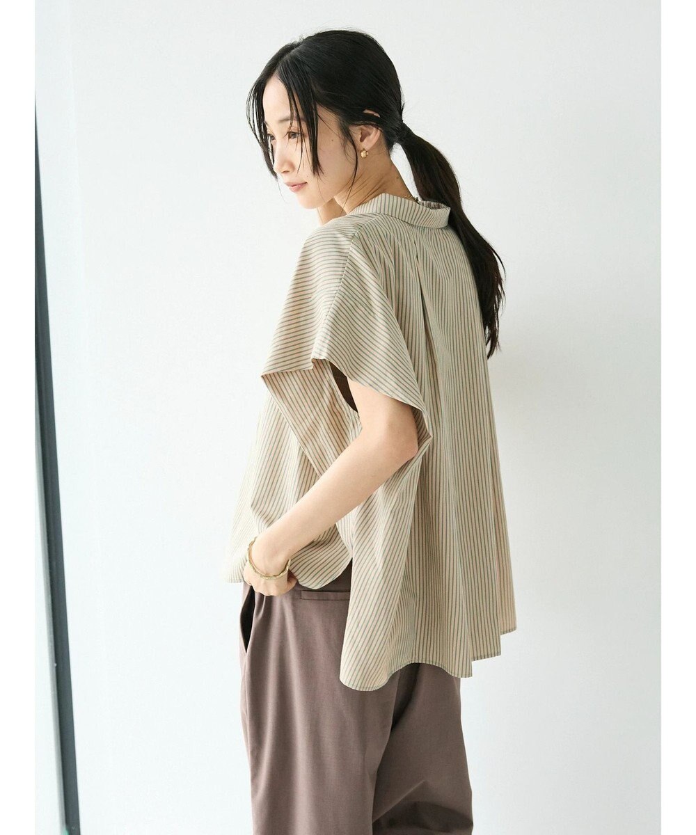 CRAFT STANDARD BOUTIQUE ステンサイドソリッドストライプブラウス① 