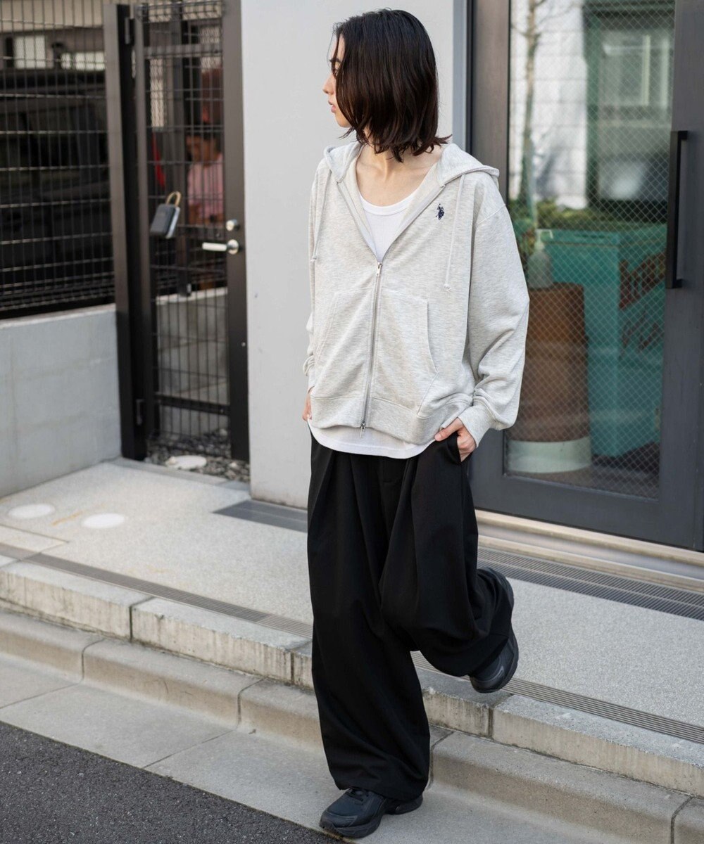 WEGO 【WEB限定/ユニセックス着用ITEM/25年秋冬新作/SMLサイズ展開】別注U.S.POLO ASSN.　ZIPパーカー 