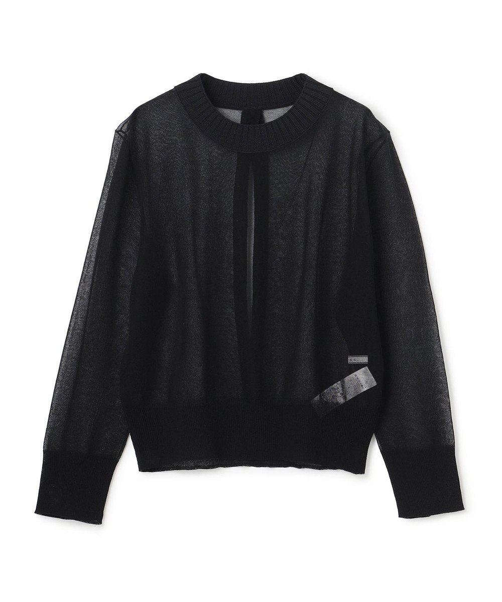 BEIGE， PYRRHOT / シアーコンビ バックスリットプルオーバー 