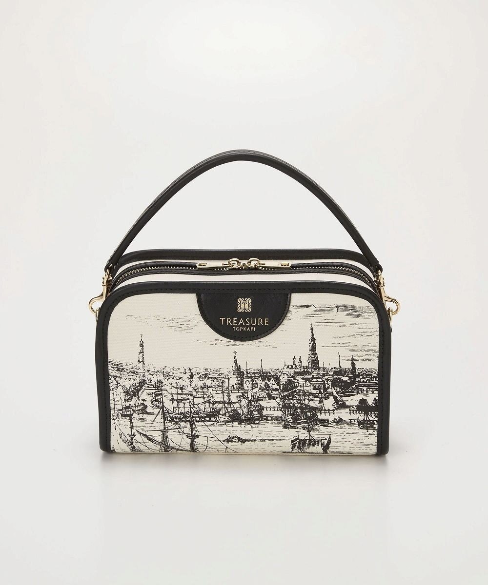TOPKAPI 【TREASURE TOPKAPI】キャンバス プリント ワンハンドル ショルダーバッグ 