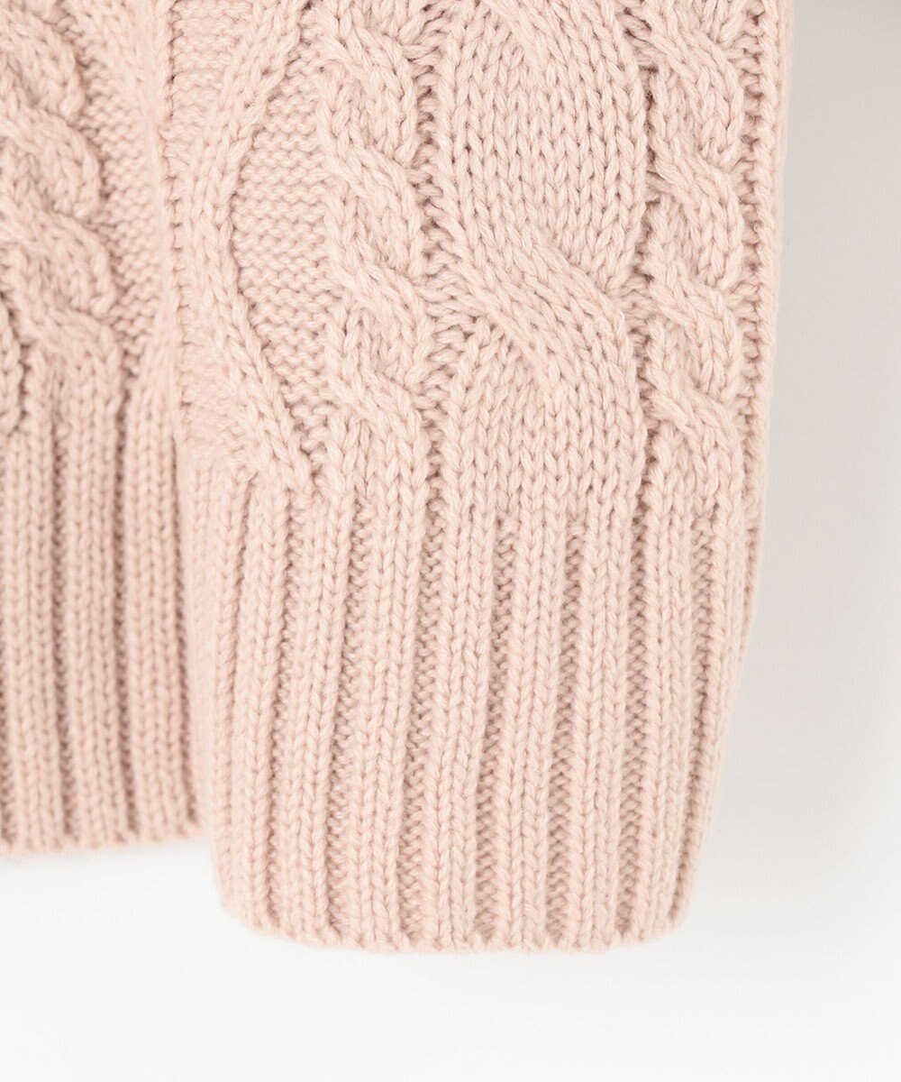 ANY L 【洗濯機可】ソフトタッチケーブルニット 