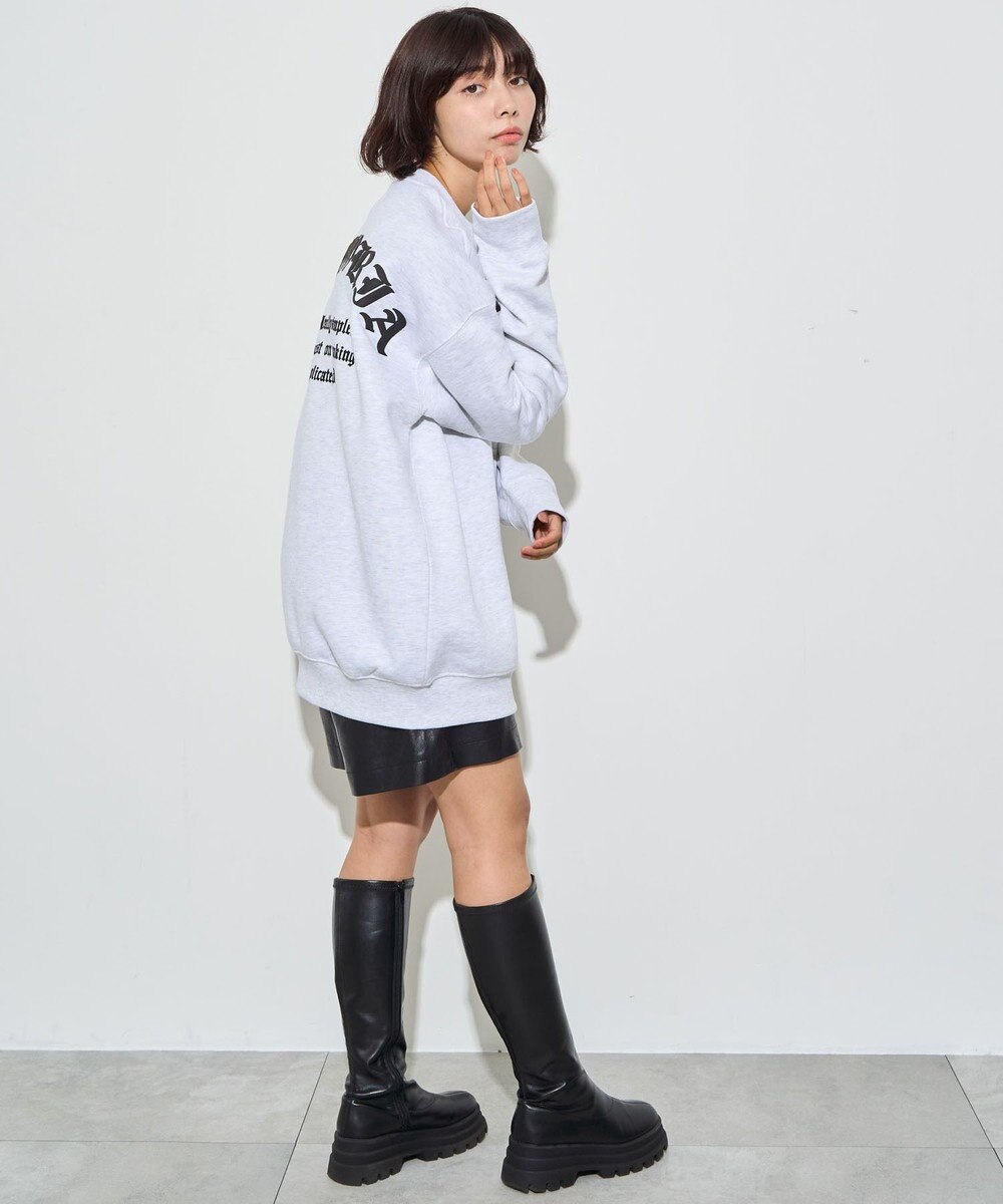 WEGO 【ユニセックス着用ITEM】アーチバックロゴグラフィックプルオーバー 