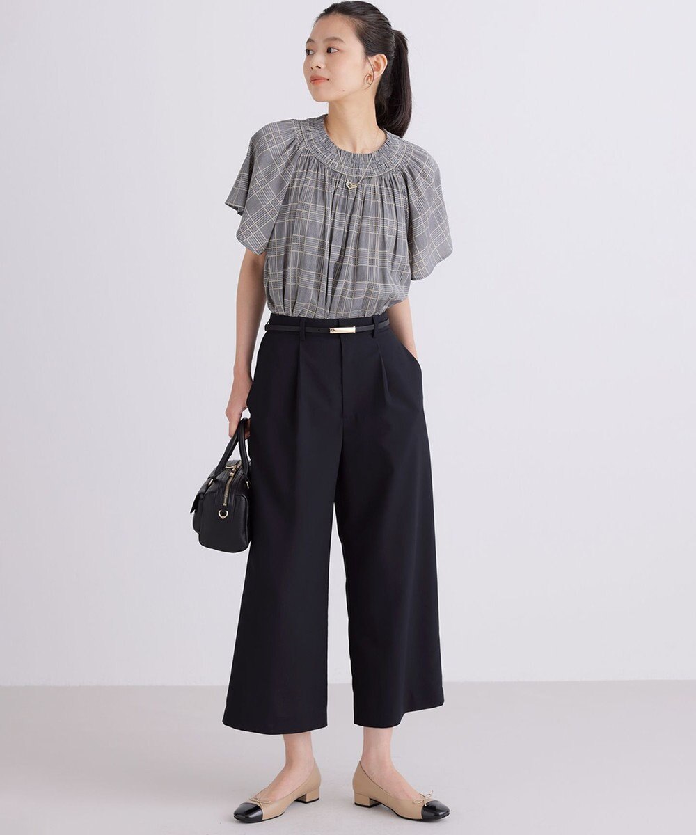 組曲 L エアフロードライクロス ストレートパンツ 