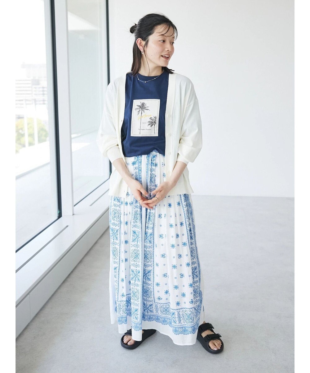 CRAFT STANDARD BOUTIQUE UVカット/接触冷感/マシンウォッシャブル/Vネックニットカーディガン 