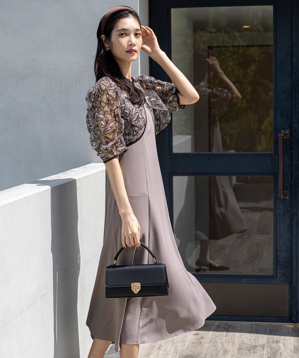 ANY SIS 【LilyCalin】ラインフラワーボレロ × ドレス 