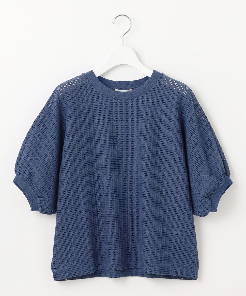 自由区 【カタログ掲載・洗える】チェックジャカード カットソー 