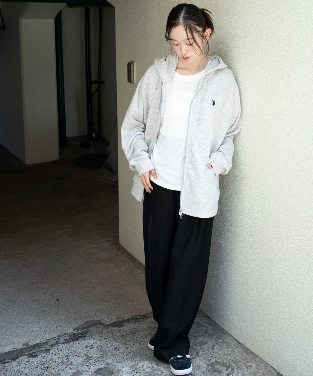 WEGO 【WEB限定/ユニセックス着用ITEM/25年秋冬新作/SMLサイズ展開】別注U.S.POLO ASSN.　ZIPパーカー 