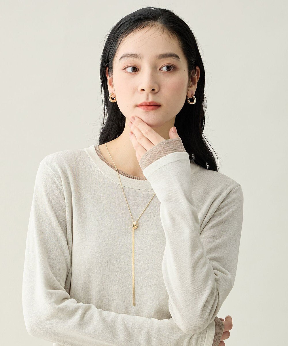 ANY クリアトップラリエットネックレス 